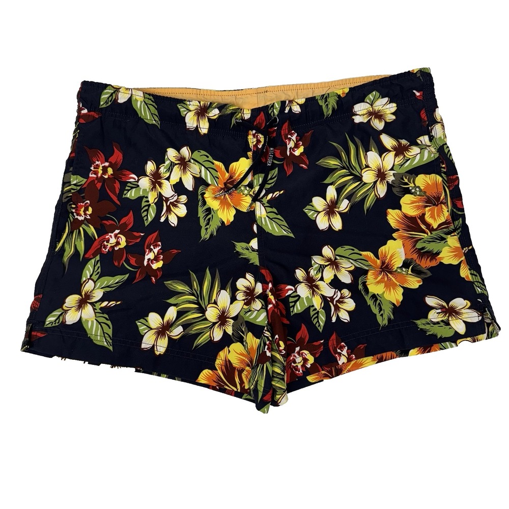 Tommy Hilfiger Men's Swim Trunks Shorts Tropical Hawaiian Sz‎ Small